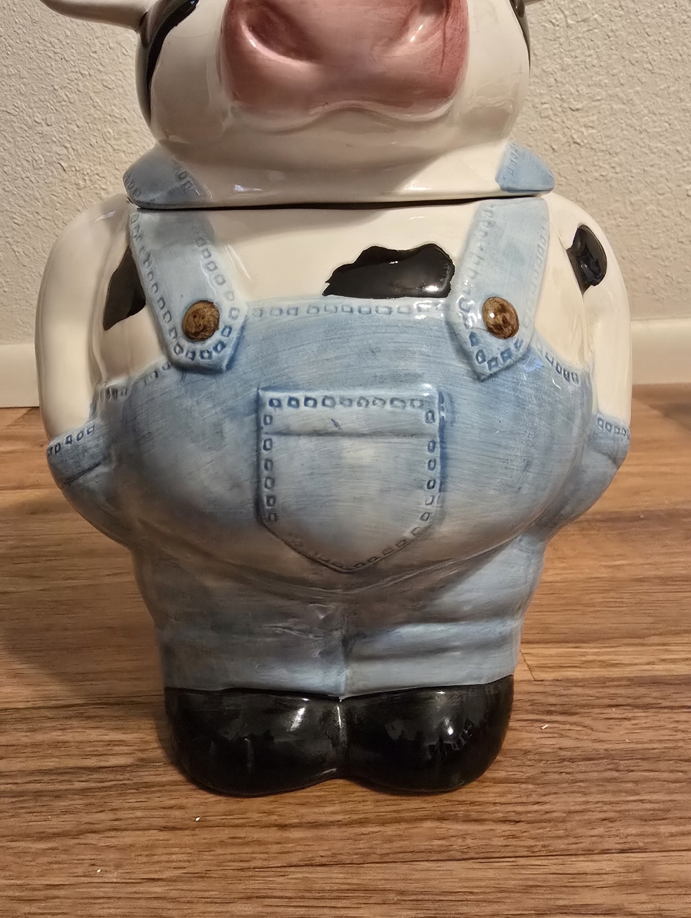 Vintage 1990s Savoy Housewares ceramic Cow Cookie Jar - Picture 3 of 11